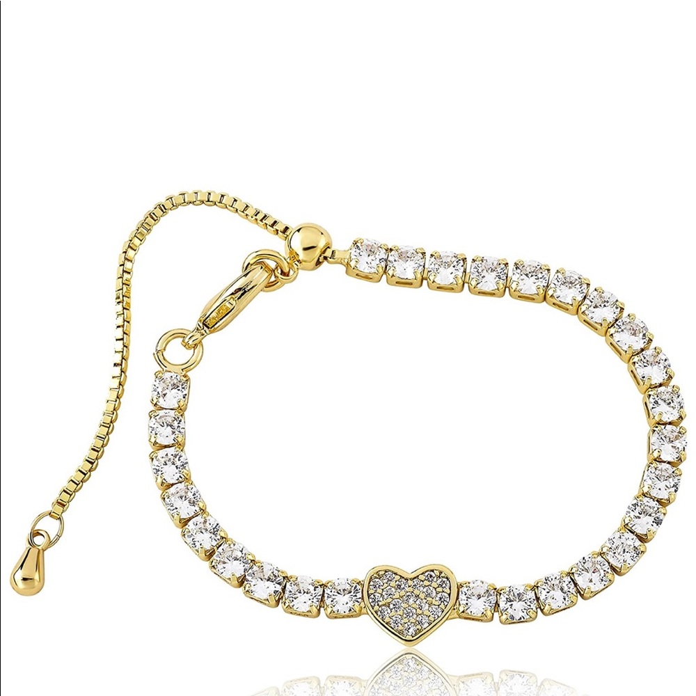 Baby Girl Infant 14k Gold-Plated Tennis